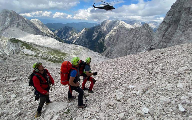 Reševanja alpinista s stene Malega Jalovca