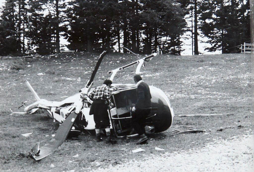 1979 Krvavec, nesreča helikopterja